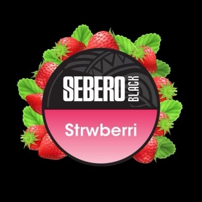 SEBERO BLACK Strawberry 25gr - Тютюн за наргиле себеро - ягода