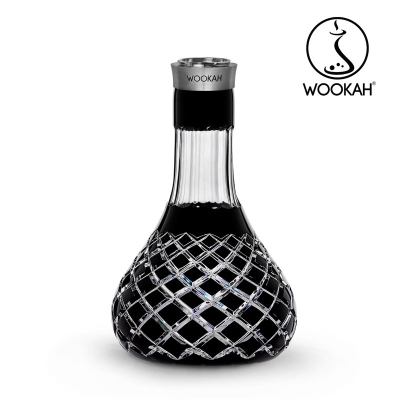 Wookah Vase CHECK BLACK MASTERCUT - Кристална ваза за наргиле