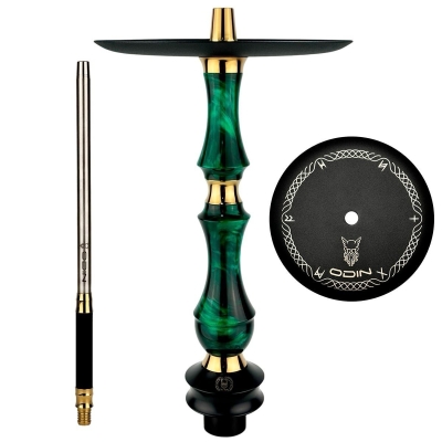 ODIN Hookah Epoxy Green - Луксозно наргиле с епоксидна смола