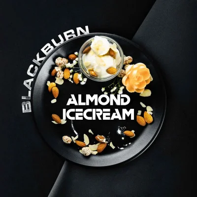 Black Burn Almond Ice cream 200g - Тютюн за наргиле с вкус на сладолед с бадем