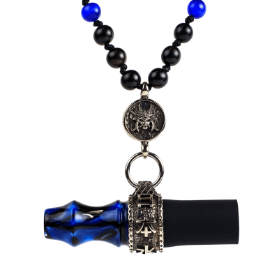 Japona Hookah Samurai Beads Blue - Персонален мундщук за наргиле