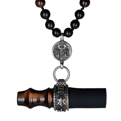 Japona Hookah Samurai Beads Brown - Персонален мундщук за наргиле