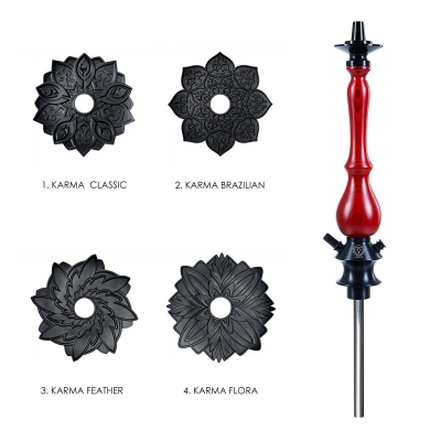 Karma Hookah 3.1 Red - Дървено Наргиле + ваза