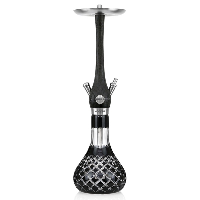 Wookah Black Nox с Ваза Check Black Mastercut - Луксозно дървено наргиле 