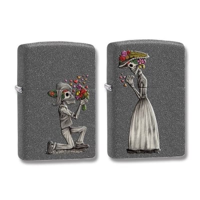 Комплект запалки ZIPPO - DAY OF THE DEAD SKELETONS