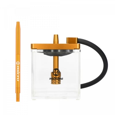 MS Micro Cube Shisha Gold Clear - Малко Наргиле Ел бадиа