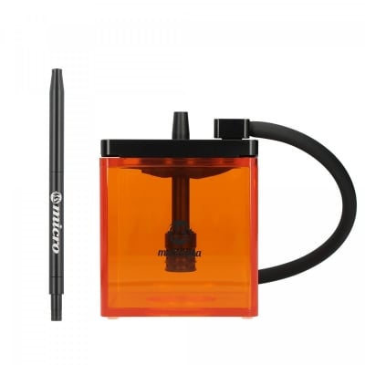 MS Micro Cube Shisha Black Orange - Малко Наргиле Ел бадиа