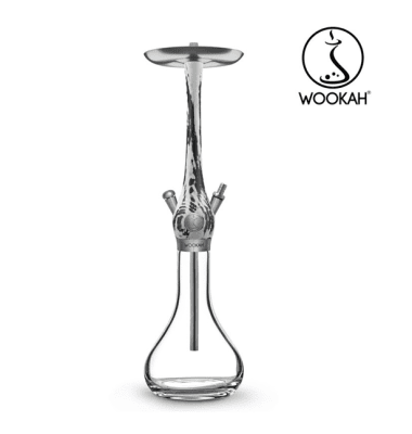 Wookah Hookah White/Black - Smooth Vase - Луксозно дървено наргиле