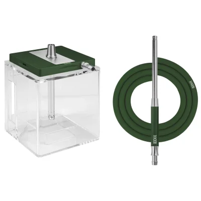 Shisha Hoob Atom Racing Green x Silver - Наргиле Хууб