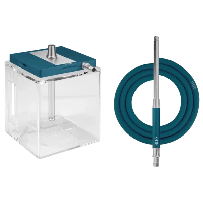 Shisha Hoob Atom Marine Blue x Silver - Наргиле Хууб