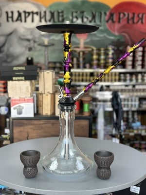 Mamay Customs Hookah Asian Mini anod Purple - Наргиле Мамай 