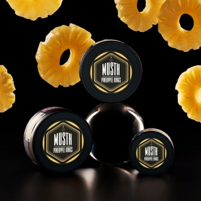 MustHave Tobacco Pineapple Rings 125g - Черен тютюн за наргиле