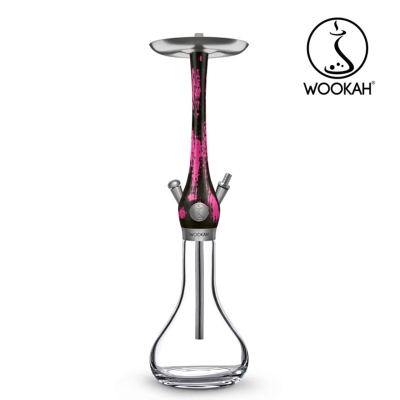 WOOKAH Hookah Smooth Black/Pink -  Луксозно дървено Наргиле