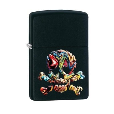 Запалка ZIPPO 3D SKULL SEA OF THIEVES PIRATE BLACK MATTE DESIGN