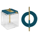 Shisha Hoob Atom Marine Blue x Gold x TR - Премиум наргиле