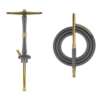 Shisha Hoob Go Space grey x Gold - Наргиле 