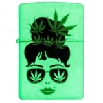 Запалка ZIPPO CANNABIS DESIGN DESIGN GLOW IN THE DARK 