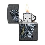 Запалка ZIPPO WOLF SKULL FEATHER DESIGN