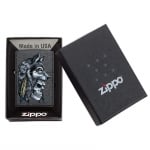 Запалка ZIPPO WOLF SKULL FEATHER DESIGN